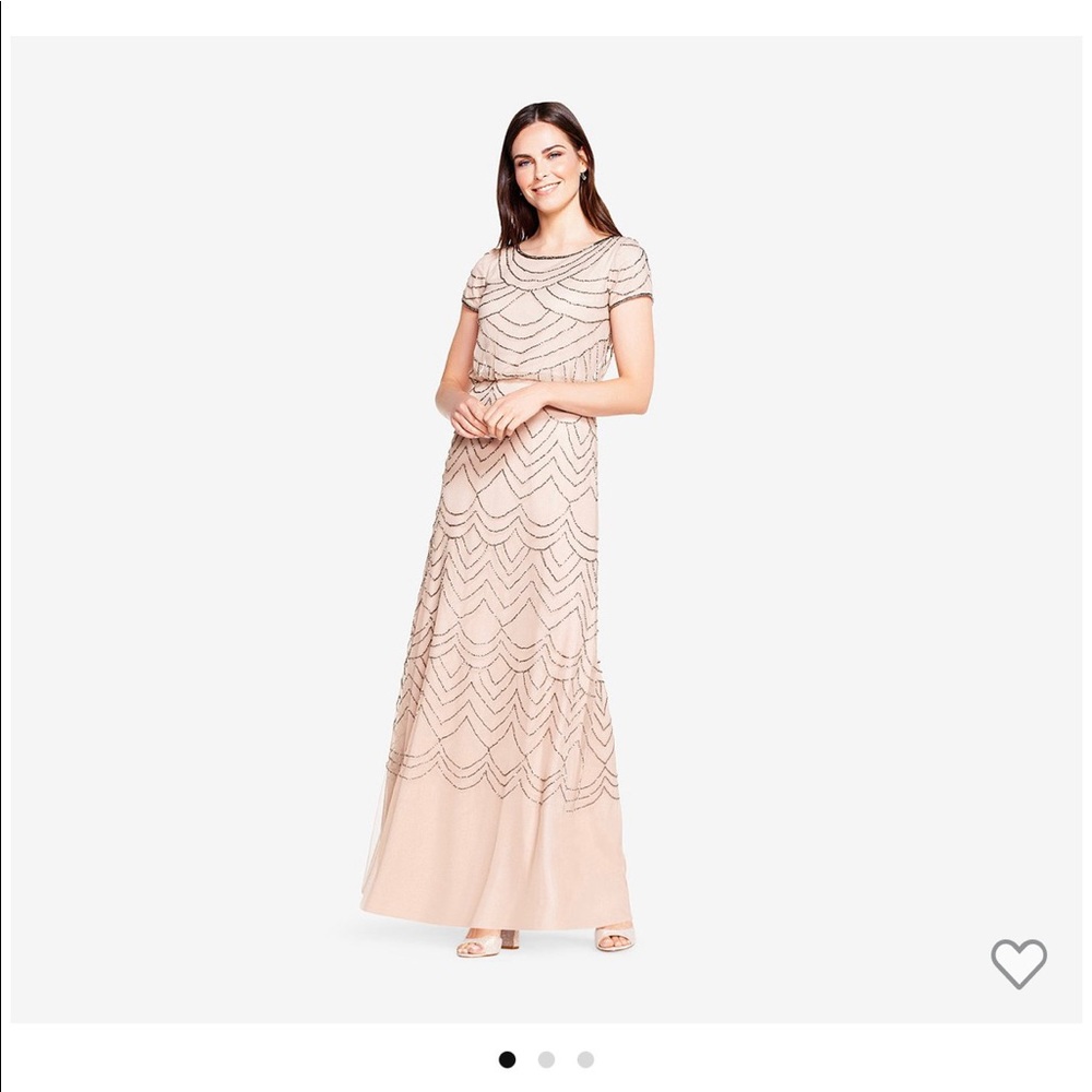 Adrianna Papell Beaded Formal Dress